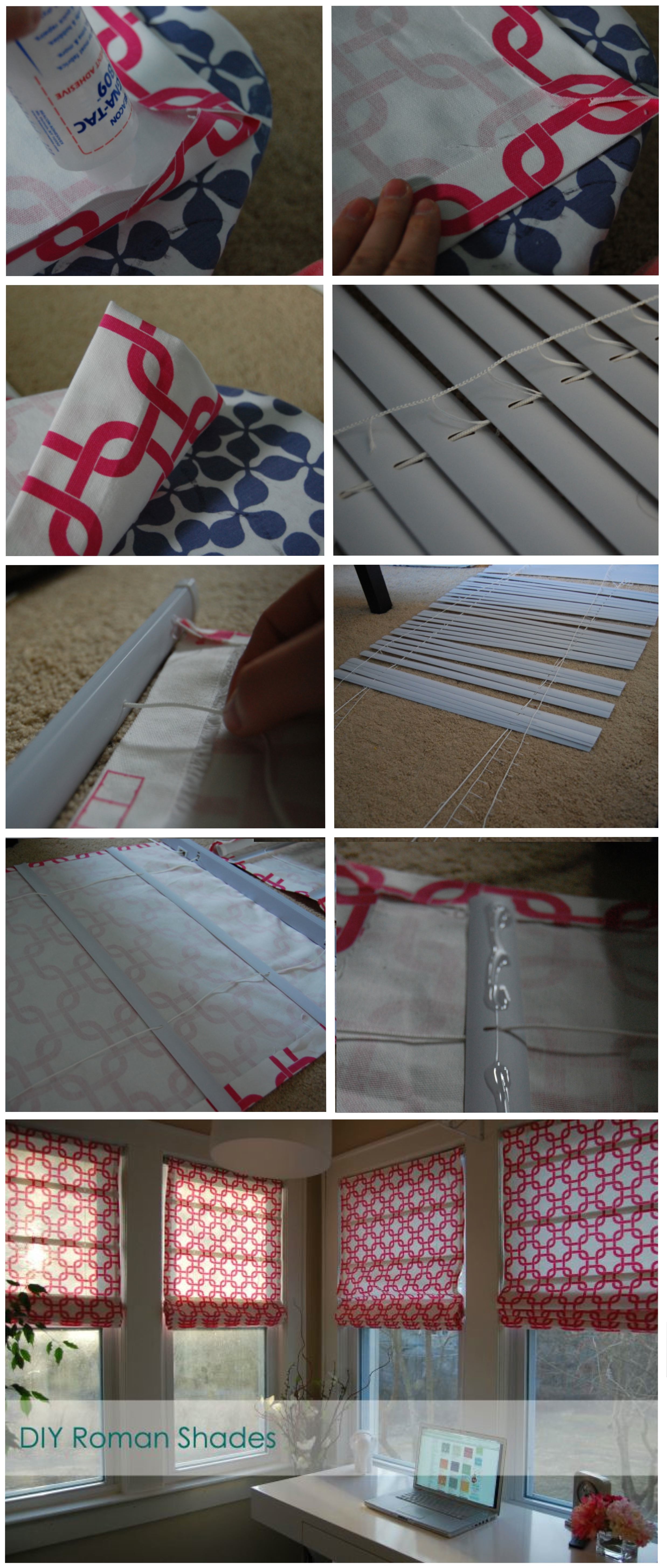 DIY Roman Shades @ Made2Style