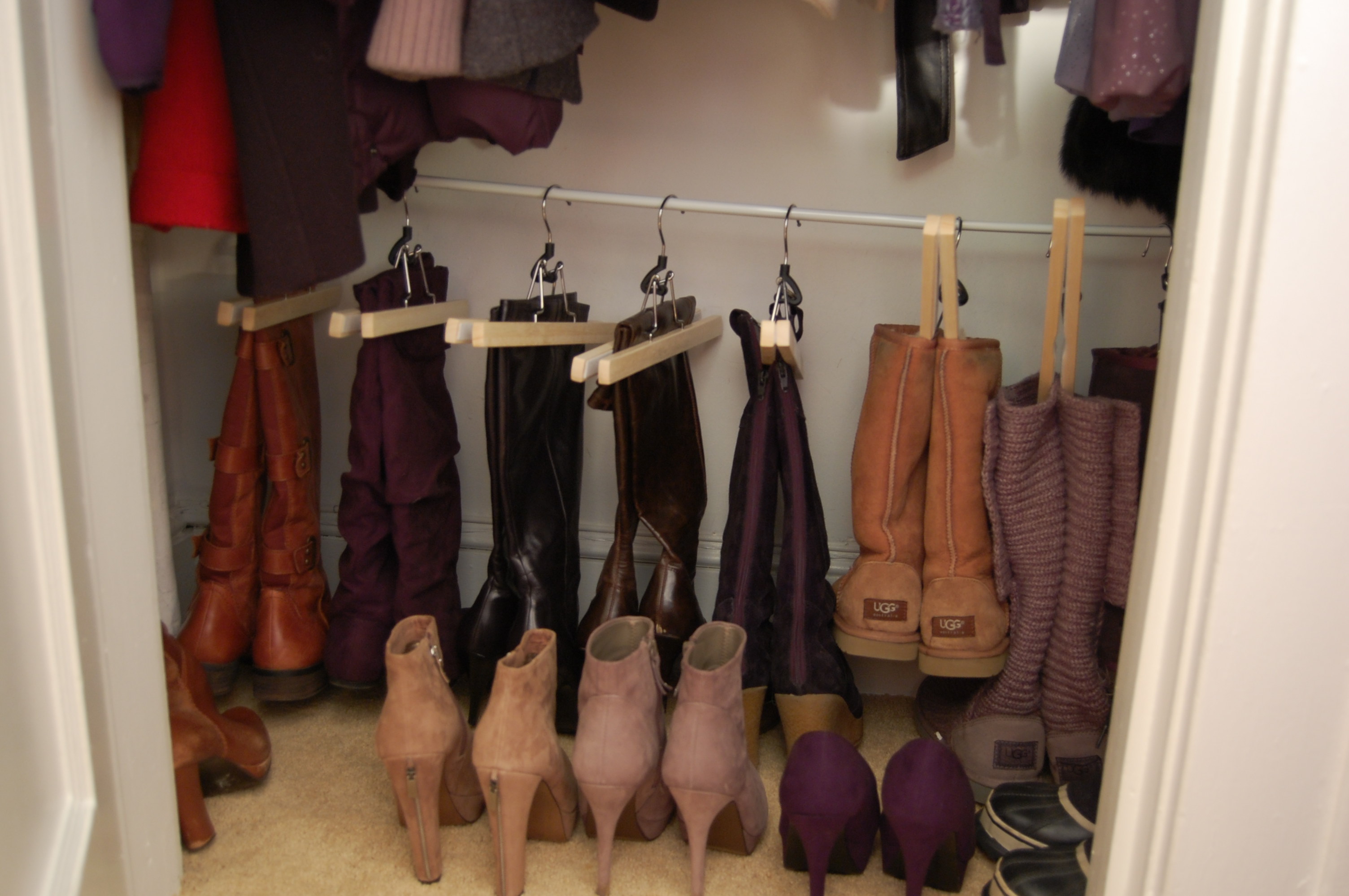 Organizing Your Shoe Closet {Boot Edition}