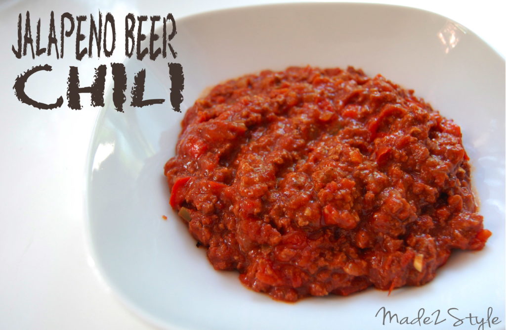 Jalapeno Beer Chili {Crockpot Style}