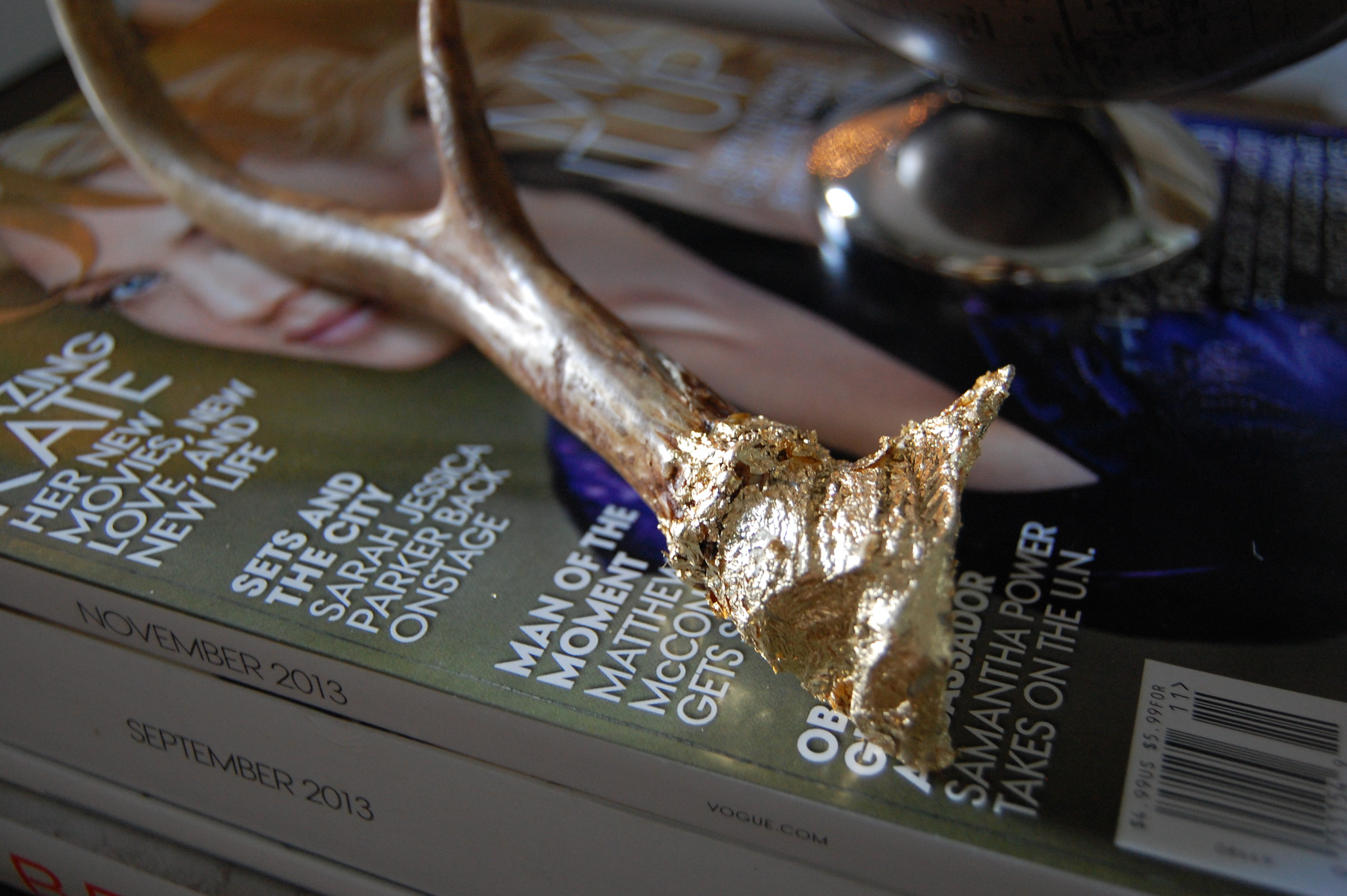 Gold Leaf Antler