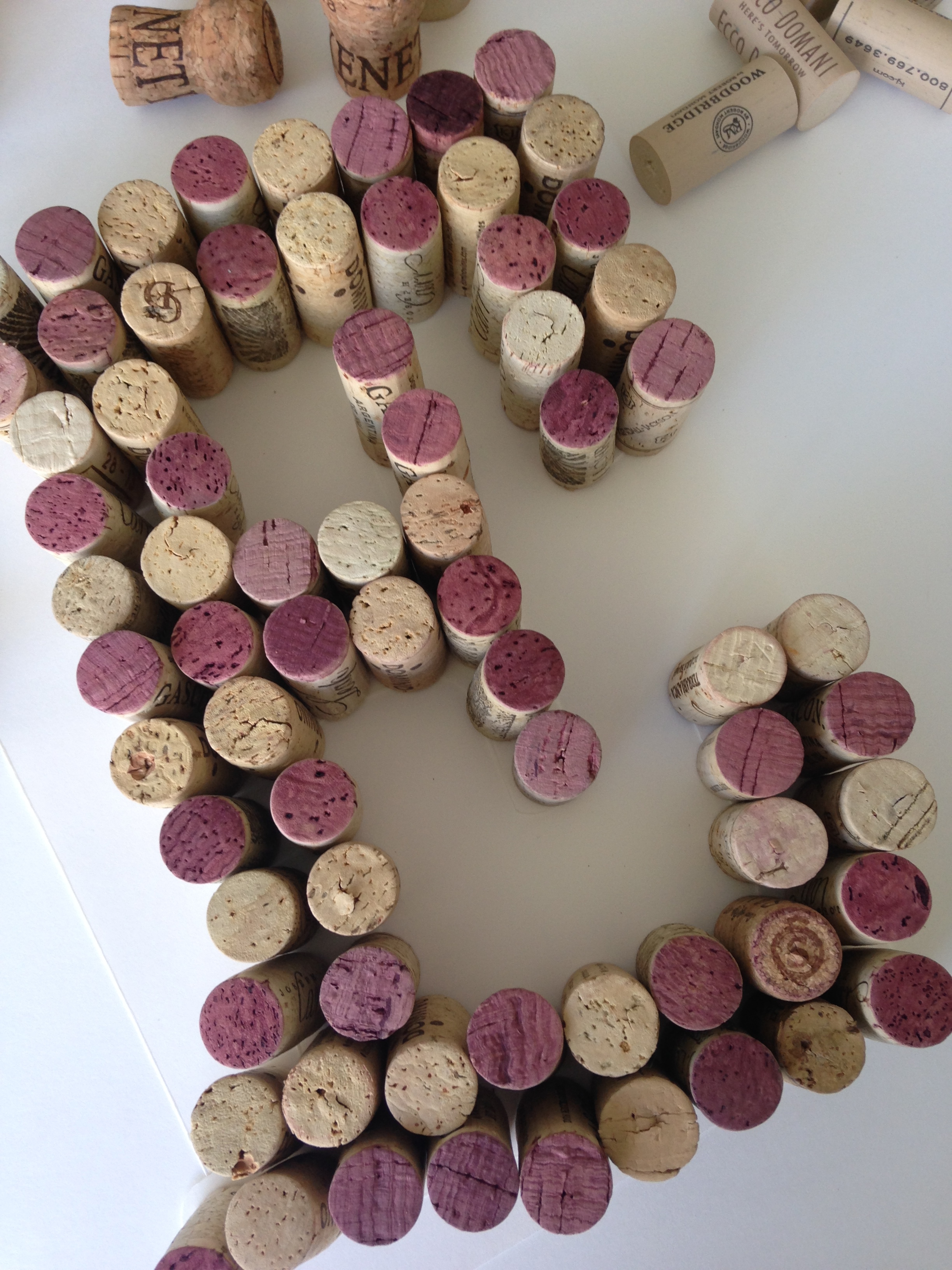 Wine Cork Letters