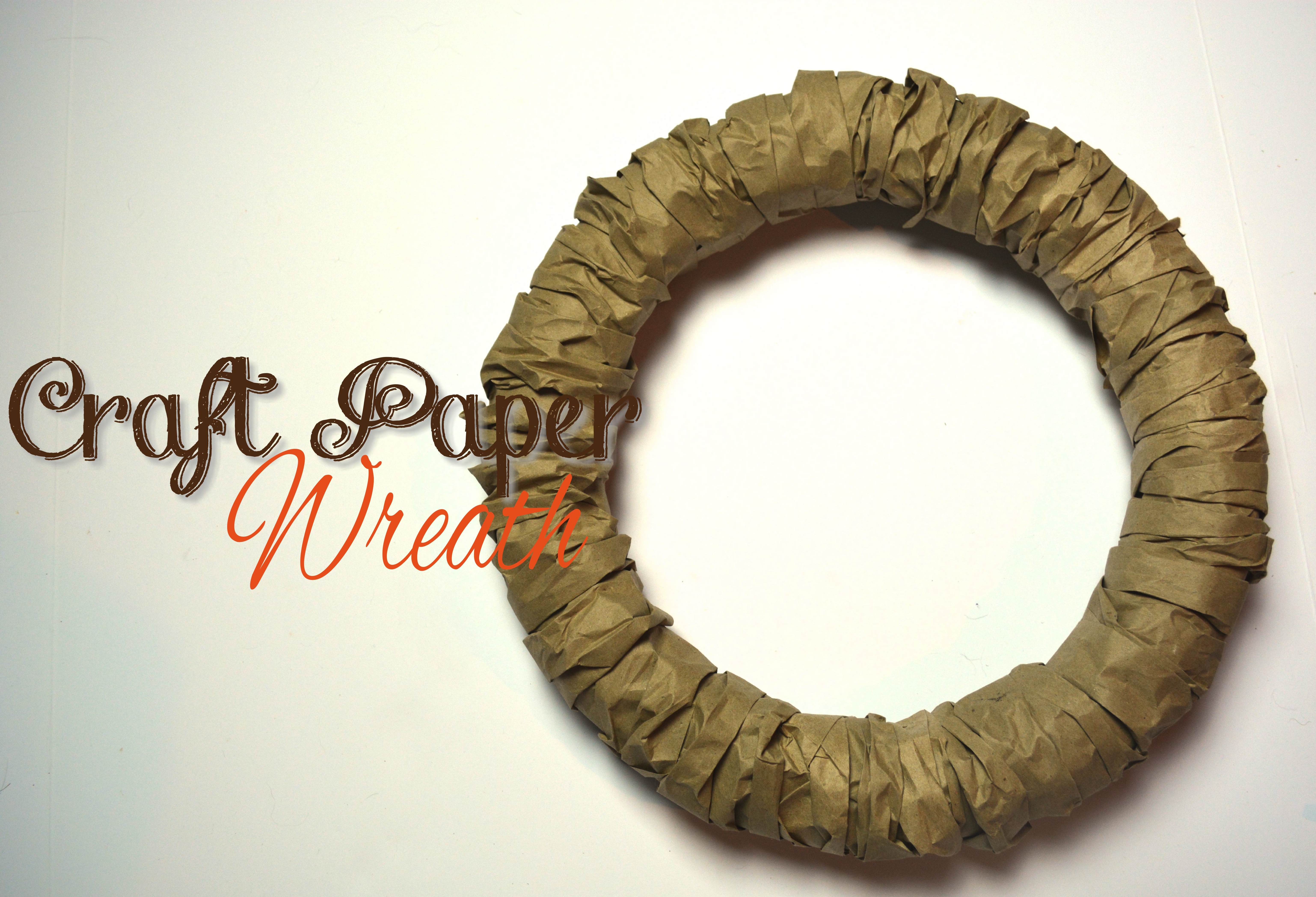 Craft Paper Wreath2