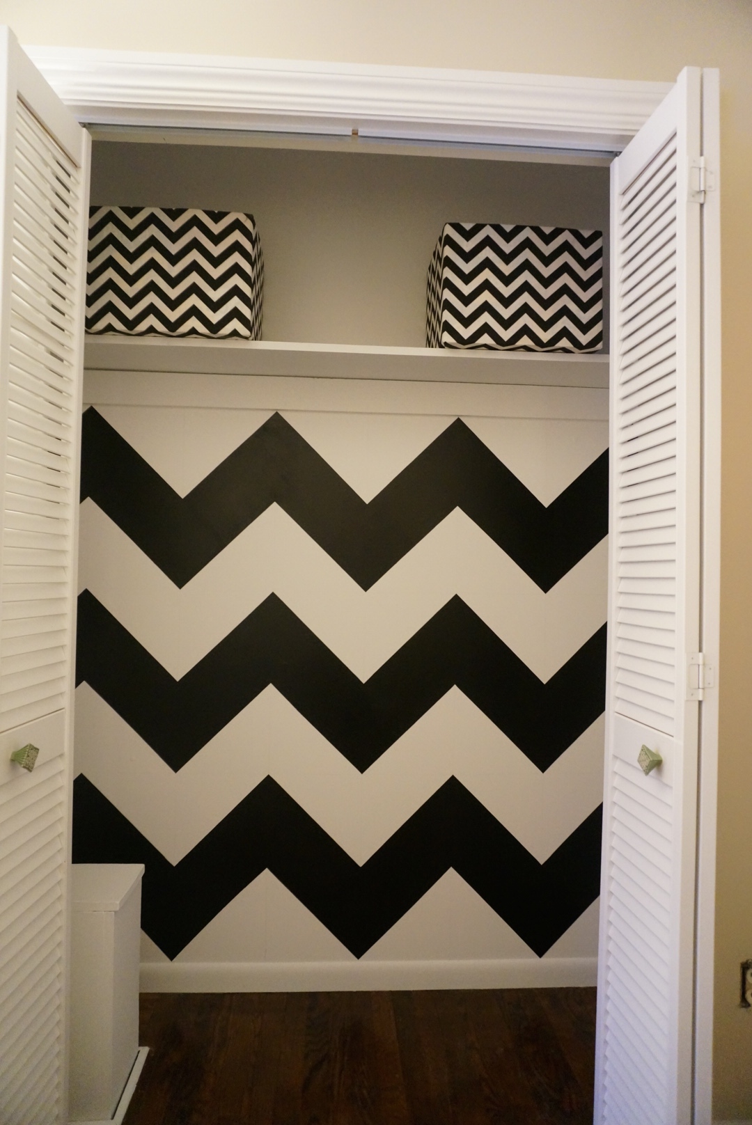 Painting a Chevron Wall