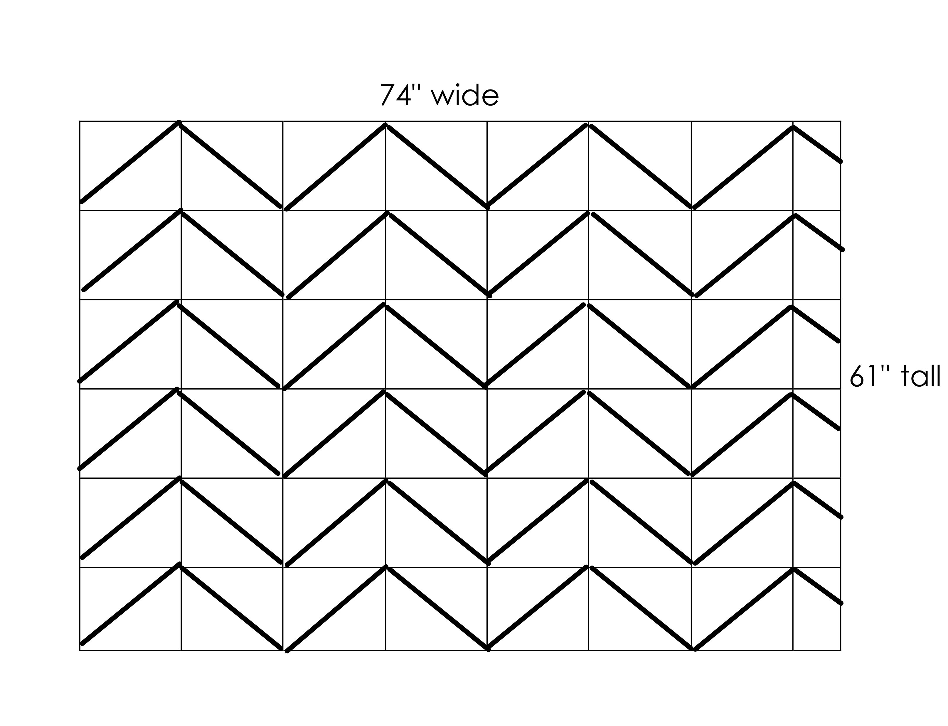 Painting a Chevron Wall