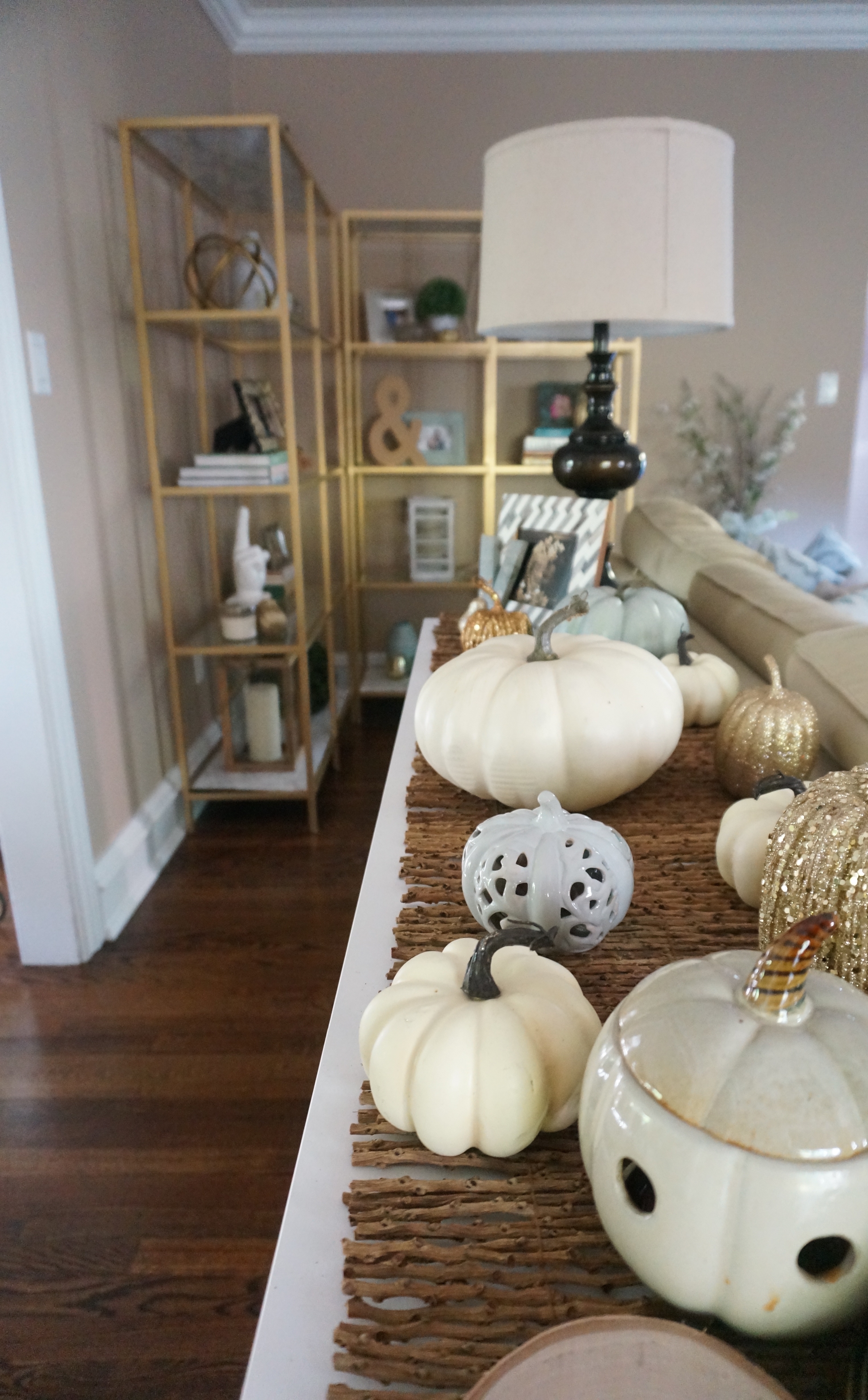 Fall Pumpkin Centerpiece