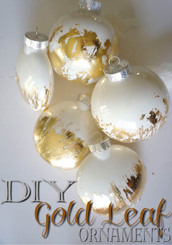 DIY Gold Leaf Ornaments