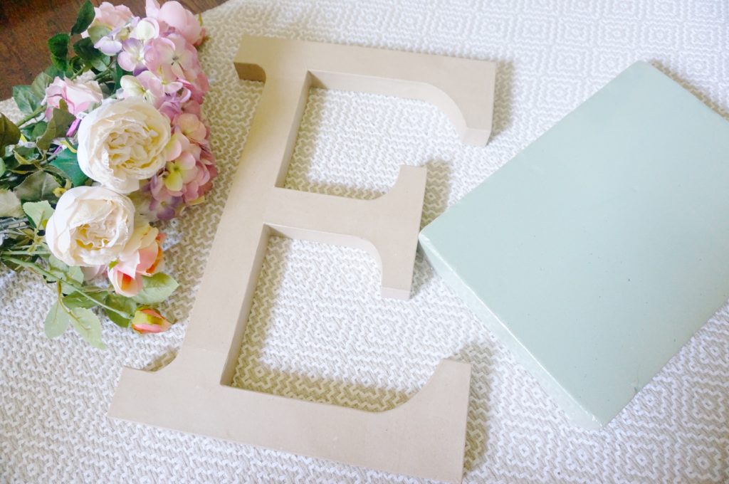 DIY Flowered Letter