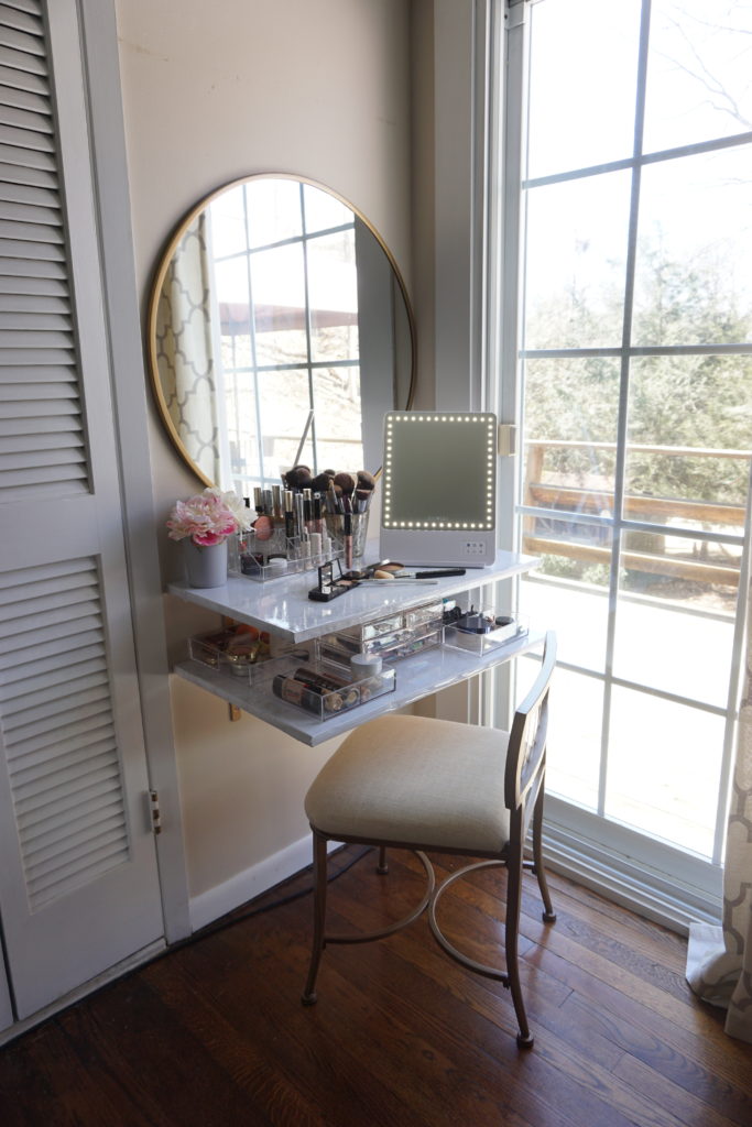 Makeup Vanity For Small Spaces + Glamcor