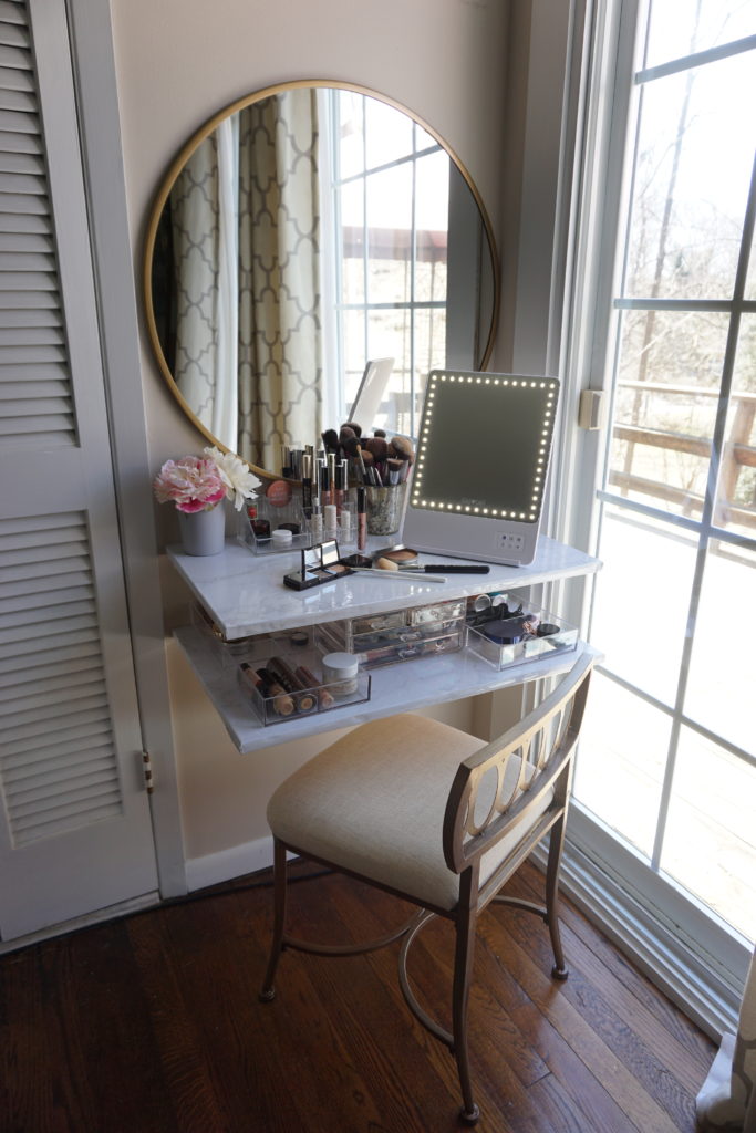 DIY Makeup Vanity for Small Spaces